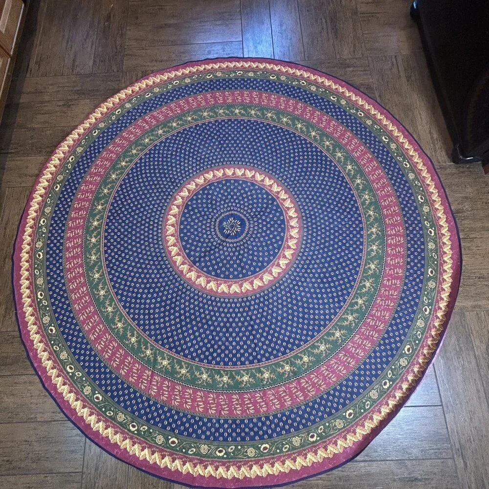 Boho Chic Mandala Indian Cotton Round Tablecloth